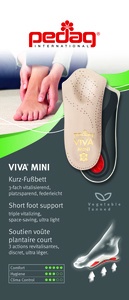 pedag - VIVA® MINI x 1 牛皮扁平足半托墊 鞋墊 EU35 #新舊包裝隨機發貨