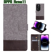 Canvas Leather Casingr for OPPO Reno 11 Pro 5G 2024 Flip Case Phone Cover For Reno11Pro Reno11 Card Slot Cases