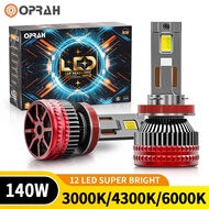 Oprah 2pcs T60 140W High Power Super Bright H4 LED Headlight 3570 Headlight H1 H11 9005 9006 9012 Ca