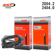 CST Bicycle Inner Tube 20x4.0 24x4.0 26x4.0 America Valve Camera For 20 24 26inch 4.0 4.2 Fat Tires 