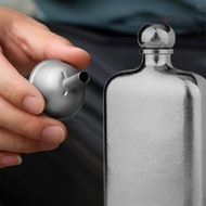 Titanium Flask 230ml with Funnel UltraLight Portable Wine Flask Health Selection Whiskey Flask for