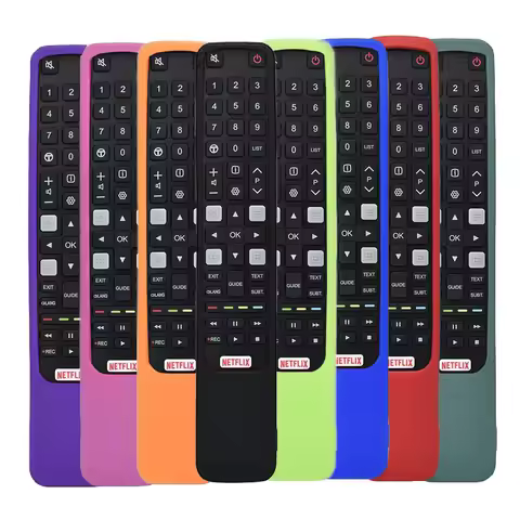Colorful Silicone case Remote Control Cover For TCL RC802N YUI1 YU14 U43P6046 U49P6046 Non-slip Sili