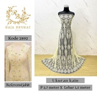 Plain Cord Brocade Panel Fabric - Code 2892 - Grade B - Length 2.7 m Width 1.5 m - Material for wedd