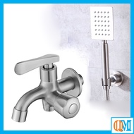 Lotus root set with 1 cold water line made of stainless steel 304 and flat square stainless steel sh