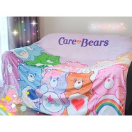 Care Bears Blanket Soft Fur Fabric Size 5 Feet (150 cm.) Complete 5 Designs As Shown In The Picture.