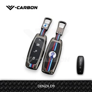 V-Carbon Metal Key Cover Smartkey Casing Metal Key Cover Denza D9