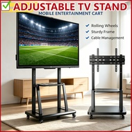 32-72 inch Adjustable LCD TV Stand Vertical TV Trolley Stand Adjustable Floor Stand TV Mobile Cart