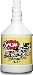 Red Line 58504 SuperLight ShockProof Gear Oil, 75W90-1 Quart Bottle