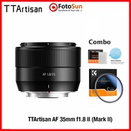 TTArtisan AF 35mm f1.8 II for Fujifilm X-mount, Sony E mount ZVE10, A6400, A6700 mirrorless camera