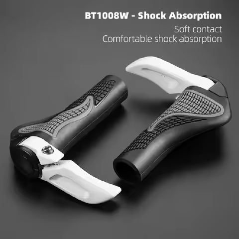 Bicycle Grips MTB Mountain Bike Handlebar Grips Horns Shofar Vice Handle Bike Grips Shockproof Rubbe
