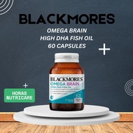 BLACKMORES OMEGA BRAIN HIGH DHA FISH OIL (60 CAPSULES) - Nerve Health Vitamin Supplement Adult and C