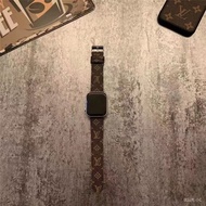 【蝦皮特選】 New Product High Quality Classic Old Flower Suitable for Apple Watch Ultra Leather S8765432SE