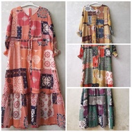 Bangkok Motif Ceruty Dress Viral Bangkok Motif Gamis/ Cheap Ceruty Gamis/