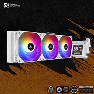 SEGOTEP BEACED 360 ARGB White 360mm With Digital Display Liquid CPU Cooler - hg