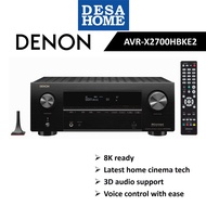 DENON AVR-X2700HBKE2 95 WATTS 7.2 CHANNEL A/V RECEIVER  AVRX2700HBKE2 / AVR-X2700H / AVRX2700H