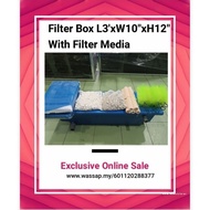 Fiberglass Filter Box with Filter Media L3'xW10"xH12" (AF-158A)(HQ158A)