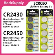 [10pcs $9.90] SCRCEO CR2430 CR2450 Lithium Battery 3V 2430 2450