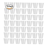 50pcs 30ml Plastic Shot Glass Disposable Shooter Cups for Party/Karaoke/Bartending Eco-Friendly Disp