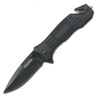 Spring Assisted Opening Tactical Rescue Folding Knife Pocket (Black) TAC Force Spring Assisted Openi