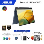Asus Zenbook 14 Flip OLED UP3404V-AKN182WS Laptop (Ponder Blue) | Intel EVO Core i7-1360P  | 16GB RA