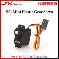 JX PS-1109HB 9G Plastic Gear 2KG Large Torque Micro Mini Motor Servo 4.8V-6V For 1/18 RC Car Plane B