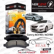 MERGENT TOYOTA CAMRY YEAR 2007-2017 ACV40 ACV50 ASV50 REAR BRAKE PAD