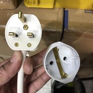 UK plug Ac plug extension cable 3 legs 1.5mm 2M