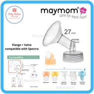 Spectra Breastshield 24-28-32​ Spectra flange​ Set​ and maymom flange for Spectra Breast​ Pump accessories (1 pack) without bottle