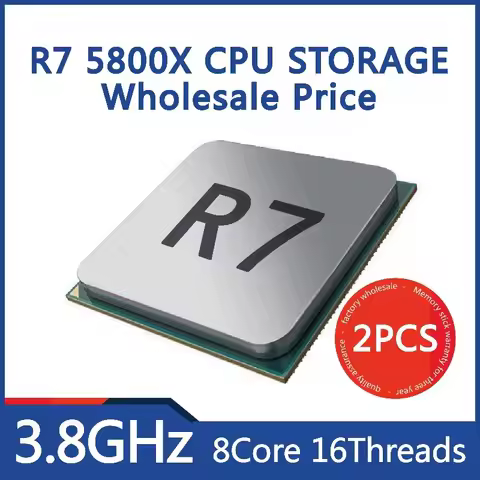 AMD CPU 2PCS R7 5800X 3.8GHZ 8core 16 Threads AMD CPU R7 5800X CPU AMD R7 5800X Wholesale