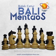 Bidak Catur Kayu Mentaos Model Bali Ekstra Menteri Premium Quality