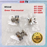 Original Khind OT2502 OT5205 OT52R OT6805 OT100E Oven Thermostat Temperature Thermal Control 25L/52L/68L/100L FIXIA