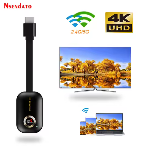 Mirascreen G9 Plus 2.4G/5G 4K Wireless H.265 HD Wifi Display Dongle for Miracast Airplay DLNA TV Sti