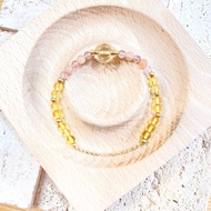 微笑PASTA水晶手鍊  貴人 招財 人緣 粉晶 聖誕禮物