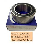 40BGS11G-2DS NACHI JAPAN BEARING. (40mm X 62mm X 24mm) AIRCOND COMPRESSOR BEARING