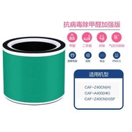 代代用Toshiba東芝座枱空氣清新機CAF-Z40CN(H)濾芯【雙倍抗菌抗病毒升級款】適用於CAF-A400(HK)空氣淨化器 HEPA濾網 活性碳濾網