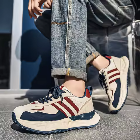 Men Colorblock Dad Shoes Fashion Chunky Sneakers Street Style