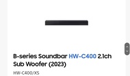 SAMSUNG SOUNDBAR  HW-C400 2.O