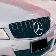 For Mercedes W204 GT Style Air Intake Grille C-Class C200 C250 C230 C300 C350 2007-2014 Gloss Black 
