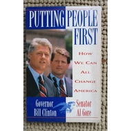 Preloved PUTTING PEOPLE FIRST governor bill Clinton