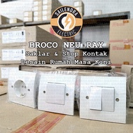 TOMBOL Broco PLANOORISINIL NEU RAY/ - 1 Gang Switch 2 Button/ Socket/ - J151 J161 J162 E154 E161 E16