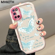 MHKETH Case For OPPO A52 A72 A92 Fashion Butterfly Personalized Mobile Phone Frame