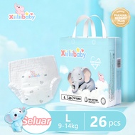 Xiiliibaby Baby Diaper Pants L to 8XL 9kg-35kg+ Extra Wide Leak-Proof Dry for Chubby Babies