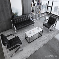 Sofa Coffee Table Combination Office Simple Three-Seat Business Simple Sofa Meeting Guest Office Mod