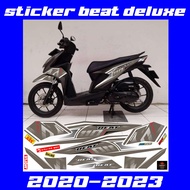 STRIPING DELUXE COKLAT HONDA BEAT NEW / VARIASI STIKER BEAT BARU MOTIF VIRAL TERLARIS 2