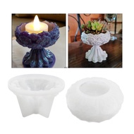 ✿ Flower Candlestick Epoxy Casting Silicone Molds for DIY Candy Box Home Table