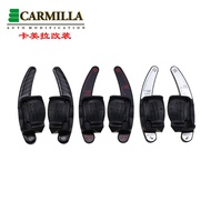 Carmilla Car Steering Wheel Shift Paddles Trim Sticker for VW Golf 6 MK6 GTI Jetta MK5 POLO Passat B6 CC Scirocco R36 R20