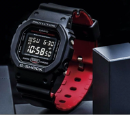 Win Watch Shop Casio G-Shock รุ่น DW-5600HR-1DR นาฬิกาข้อมือผู้ชาย สายเรซิ่น  - สีดำ/แดง ตัวใหม่ล่าส