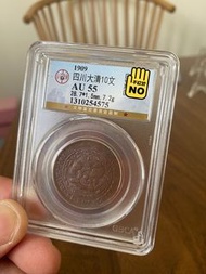 四川大清銅幣十文中心川、宣統配己酉、盒子幣售出非假不退、謝謝