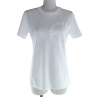 LOUIS VUITTON) 100%純棉LV標誌圓領短袖T卹，白色，S碼，正品，義大利製造，女款，成色極佳。