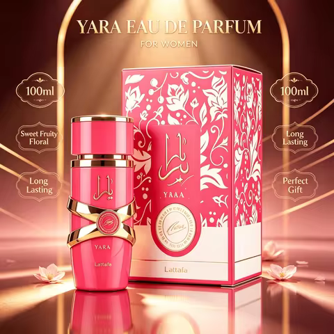 Lattafa Yara Candy Eau De Parfum Spray For Women 3.4oz Long Lasting Sweet Fruity Floral Scent Rich V